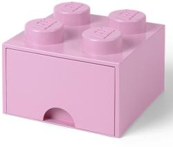 LEGO® Cutie de depozitare LEGO® 4 - cu sertar roz deschis 250 x 250 x 180 mm (SL40051738)