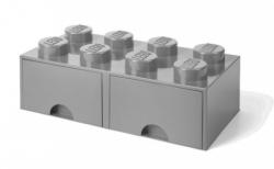 LEGO® Cutie de depozitare LEGO® 8 - cu sertare gri 250 x 500 x 180 mm (SL40061740)