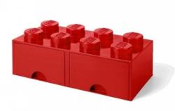 LEGO® Cutie de depozitare LEGO® 8 - cu sertare roșii 250 x 500 x 180 mm (SL40061730)