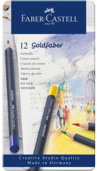 Faber-Castell Creioane Colorate Faber-Castell Goldfaber, 12 Culori, Cutie Metal (FC114712)