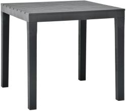 vidaXL Masă de grădină, antracit, 78 x 78 x 72 cm, plastic (48784)