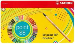 STABILO Fineliner Point 88, 0.4 mm, 50 culori/set Stabilo SW88506