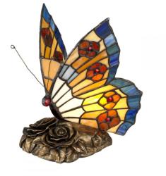 Elstead Lighting Lampa de accent tiffany Butterfly, H: 23 cm, 3W G9 LED, 320 lm, QZ-OBUTTERFLY-TL (QZ-OBUTTERFLY-TL)