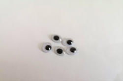  Ovális mozgó szem - 8x10 mm