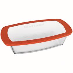 Marinex Cutie pentru alimente, din sticla, cu capac din plastic, 1, 5 litri (N1-MX-6216C)