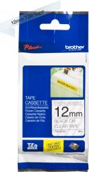 Brother Banda Laminata TZeS131 12mm Negru pe Transparent (TZES131)