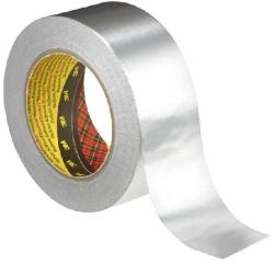 3M 1436 Banda adeziva din aluminiu cu suport din hârtie, tl. 0, 075 mm, 50 mm x 50 m (7000111971)