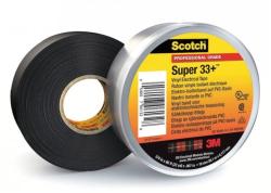 3M 33+ Scotch Bandă super izolatoare, 38 mm x 33 m, negru (7000057499)