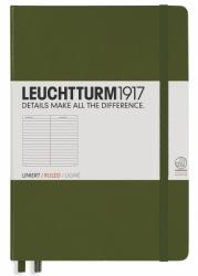 LEUCHTTURM1917 Caiet cu elastic A5, 125 file, dictando, Leuchtturm1917 verde army LT348101