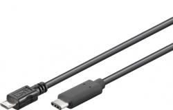 Cablu USB tip C la micro USB 2.0-B T-T 0.6m, KU31CB06BK (KU31CB06BK)