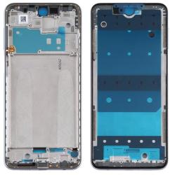 tel-szalk-1922728 Xiaomi Redmi Note 9 Pro Max / 9S ezüst előlap lcd keret, burkolati elem (tel-szalk-1922728)