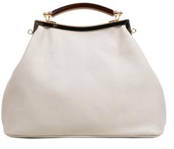 Manier Geanta dama piele alba GF2974