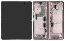 Samsung Galaxy Z Fold 2 F916B - LCD Kijelző + Érintőüveg + Keret (Mystic Brown) - GH82-23968B Genuine Service Pack, Mystic Brown