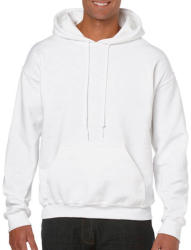 Gildan Uniszex Pulóver Kapucnis Hosszú ujjú Gildan Heavy Blend Hooded Sweat - L, Fehér
