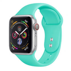 BSTRAP Soft Silicone curea pentru Apple Watch 42/44/45mm, Mint Green (SAP008C16)