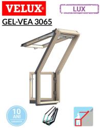 Velux Fereastra mansarda balcon cu rama de etansare si kit izolare termica VELUX GEL | VEA 3065 CABRIO, acces terasa, lemn de pin, 3 sticle
