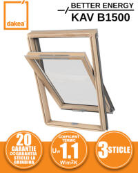Dakea Fereastra mansarda DAKEA BETTER ENERGY KAV B1500 (KAV C2A B1500)