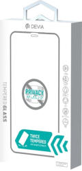 DEVIA Folie iPhone 12 Pro Max Devia Sticla Real Series Privacy Twice Black (DFSRSPTIXIIPMBK)