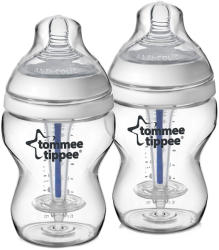 Tommee Tippee Комплект самостерилизиращи се бебешки шишета Tommee Tippee Anti-Colic+ - 2 х 260 ml (TT.0024) - ozone