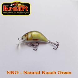 Kenart Vobler KENART Hunter Floating, 4cm/4gr, NRG, Natural Roach Green (HU4F-NRG)