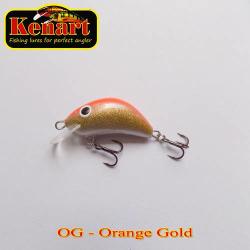Kenart Vobler KENART Hunter Floating, 4cm/4gr, OG, Orange Gold (HU4F-OG)