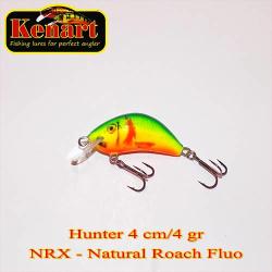 Kenart Vobler KENART Hunter Floating, 4cm/4gr, NRX, Natural Roach Fluo (HU4F-NRX)