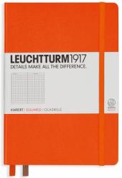 Leuchtturm Caiet cu elastic A5, 125 file, matematica, Leuchtturm1917 portocaliu LT342935