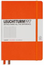 LEUCHTTURM1917 Caiet cu elastic A5, 125 file, matematica, Leuchtturm1917 portocaliu LT342935