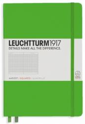 LEUCHTTURM1917 Caiet cu elastic A5, 125 file, matematica, Leuchtturm1917 vernil LT357489