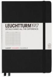 Leuchtturm Caiet cu elastic A5, 125 file, matematica, Leuchtturm1917 negru LT315928