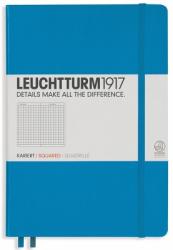 Leuchtturm Caiet cu elastic A5, 125 file, matematica, Leuchtturm1917 albastru azur LT346694