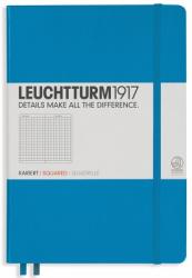 LEUCHTTURM1917 Caiet cu elastic A5, 125 file, matematica, Leuchtturm1917 albastru azur LT346694