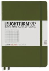LEUCHTTURM1917 Caiet cu elastic A5, 125 file, matematica, Leuchtturm1917 verde army LT348102