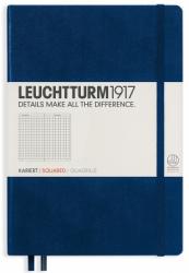Leuchtturm Caiet cu elastic A5, 125 file, matematica, Leuchtturm1917 albastru navy LT342923