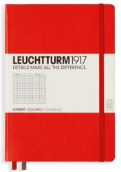 Leuchtturm Caiet cu elastic A5, 125 file, matematica, Leuchtturm1917 rosu LT312564