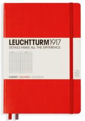 LEUCHTTURM1917 Caiet cu elastic A5, 125 file, matematica, Leuchtturm1917 rosu LT312564