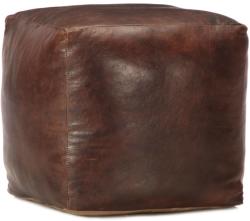 vidaXL Taburet maro închis 40x40x40 cm piele naturală de capră (248127) Canapea