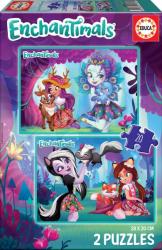 Educa Puzzle Enchantimals Educa 2x20 bucăți de la 4 ani (EDU17932) Puzzle
