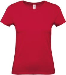 B and C Csomag akciós póló (minimum 5 db) Női rövid ujjú póló B&C #E150 /women T-Shirt -2XL, Mély piros