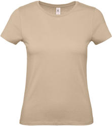 B and C Csomag akciós póló (minimum 5 db) Női rövid ujjú póló B&C #E150 /women T-Shirt -XS, Homokbarna