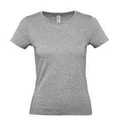 B and C Csomag akciós póló (minimum 5 db) Női rövid ujjú póló B&C #E150 /women T-Shirt -M, Sportszürke