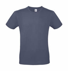 B and C Csomag akciós póló (minimum 5 db) Férfi rövid ujjú póló B&C #E150 T-Shirt -S, Farmer kék (Denim)