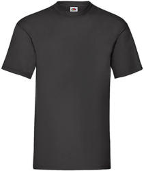 Fruit of the Loom Csomag akciós póló (minimum 5 db) Férfi póló Rövid ujjú Fruit of the Loom Valueweight Tee - L , Fekete