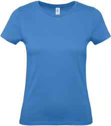 B and C Csomag akciós póló (minimum 5 db) Női rövid ujjú póló B&C #E150 /women T-Shirt -XS, Azur kék