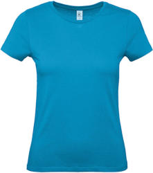 B and C Csomag akciós póló (minimum 5 db) Női rövid ujjú póló B&C #E150 /women T-Shirt -S, Atoll kék