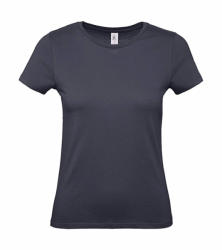 B and C Csomag akciós póló (minimum 5 db) Női rövid ujjú póló B&C #E150 /women T-Shirt -XS, Világos sötétkék (navy)
