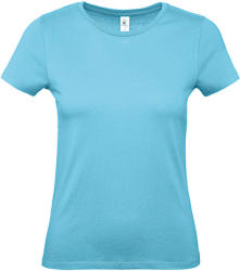 B and C Csomag akciós póló (minimum 5 db) Női rövid ujjú póló B&C #E150 /women T-Shirt -S, Türkizkék