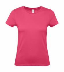 B and C Csomag akciós póló (minimum 5 db) Női rövid ujjú póló B&C #E150 /women T-Shirt -S, Fuchsia