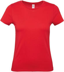 B and C Csomag akciós póló (minimum 5 db) Női rövid ujjú póló B&C #E150 /women T-Shirt -S, Piros
