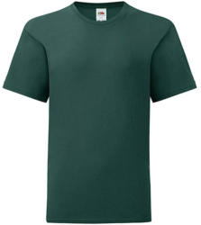 Fruit of the Loom Csomag akciós póló (minimum 5 db) Gyerek rövid ujjú póló Fruit of the Loom Kids' Iconic 150 T -128 (7-8), Erdő zöld